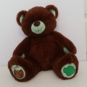 BAB Girl Scout Thin Mint brown Green plush teddy bear
